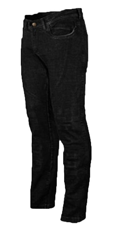 Bikers Gear Australia Damen Motorradjeans CE Knie Gepanzert KEVLAR Stretch Denim, Schwarz, UK 8R EU 36R, XS von Bikers Gear Australia