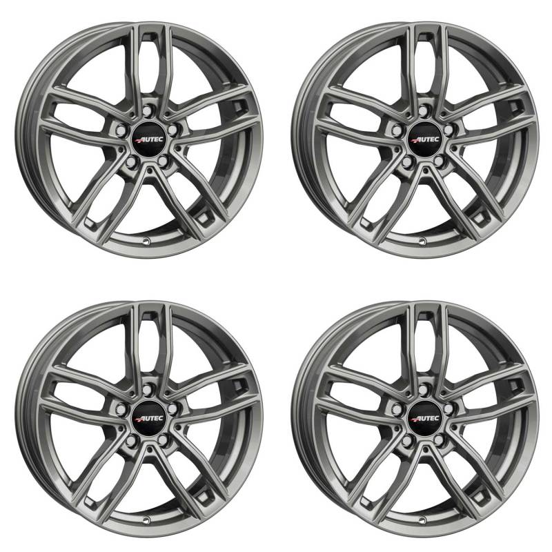 4x Autec Felgen MERCADOR 8.0x19 ET32,5 5x112 Titansilber kompatibel mit Mercedes-Benz GLC E S GLK von Autec