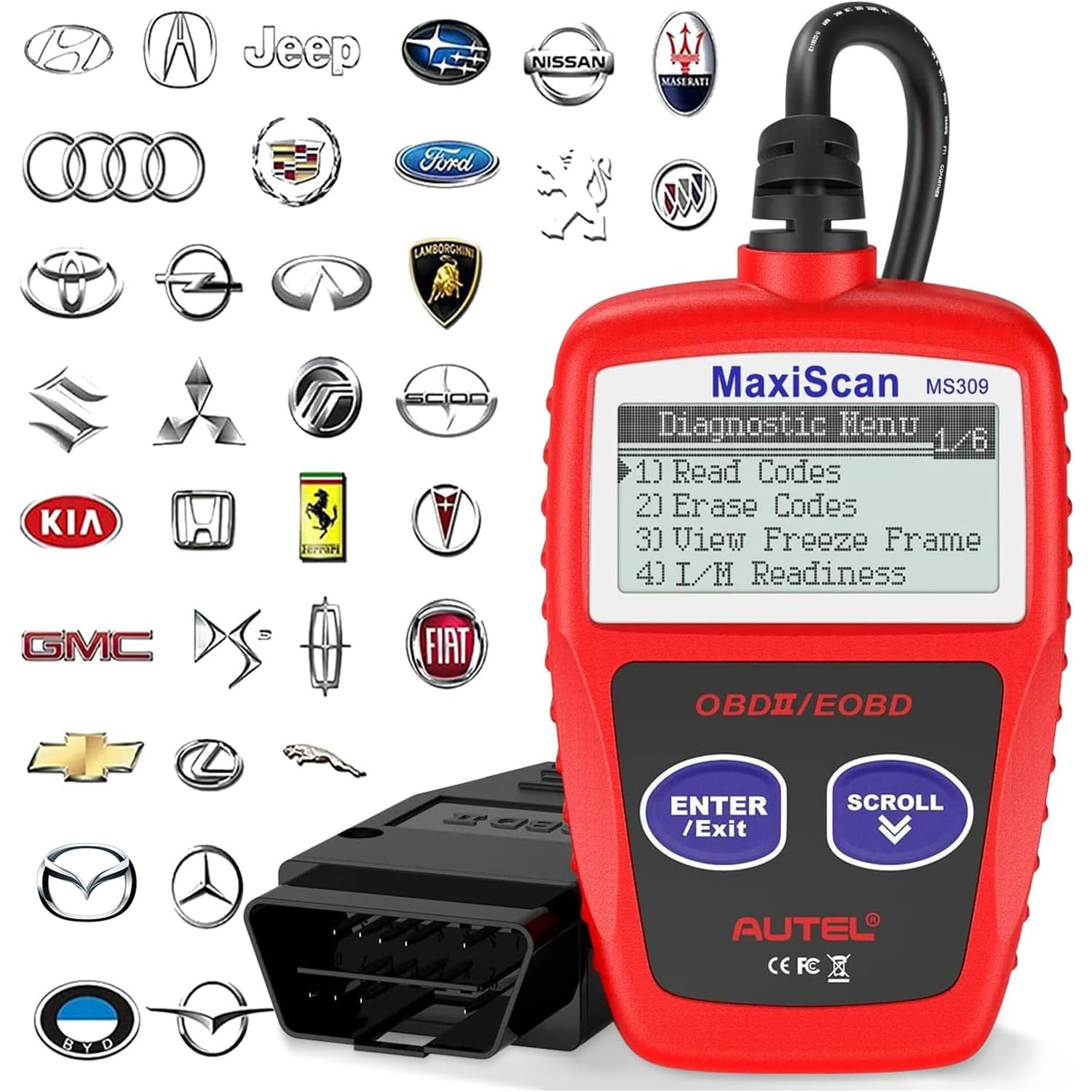 Autel MaxiPRO MP808K (Aktualisierte Version von MP808 DS808) OBD2 Diagnosegerät Auto Scanner, OE-Level Alle Systeme Diagnose, 23 Dienstleistungen, Schlüssel Kodierung von Autel