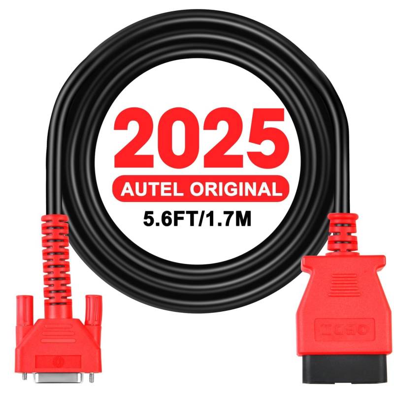 Autel Original OBD2 Haupttestkabel, 5.6 Fuß 1.7 M, 16-poliges OBDII Diagnosetestkabel, Funktioniert mit Kabelgebundener 808-Serie, Für MK808S MK808Z MX808S MK808 MX808 MP808S MP808 DS708 DS808 MS906 von Autel