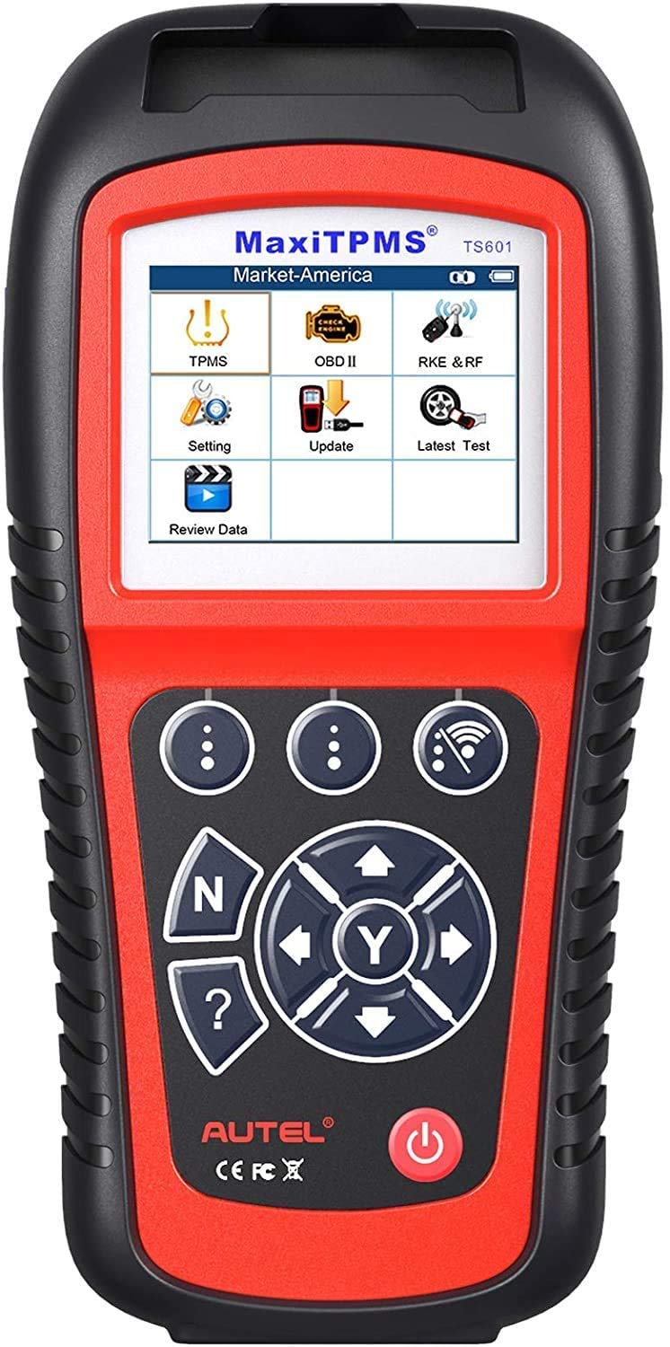 Autel TS601 Diagnosegerät für RDKS-Kontrolle/Diagnose/Sensorprogrammierung, vollständige OBDII-Funktionen, Druckdaten, lebenslange Aktualisierungen von Autel