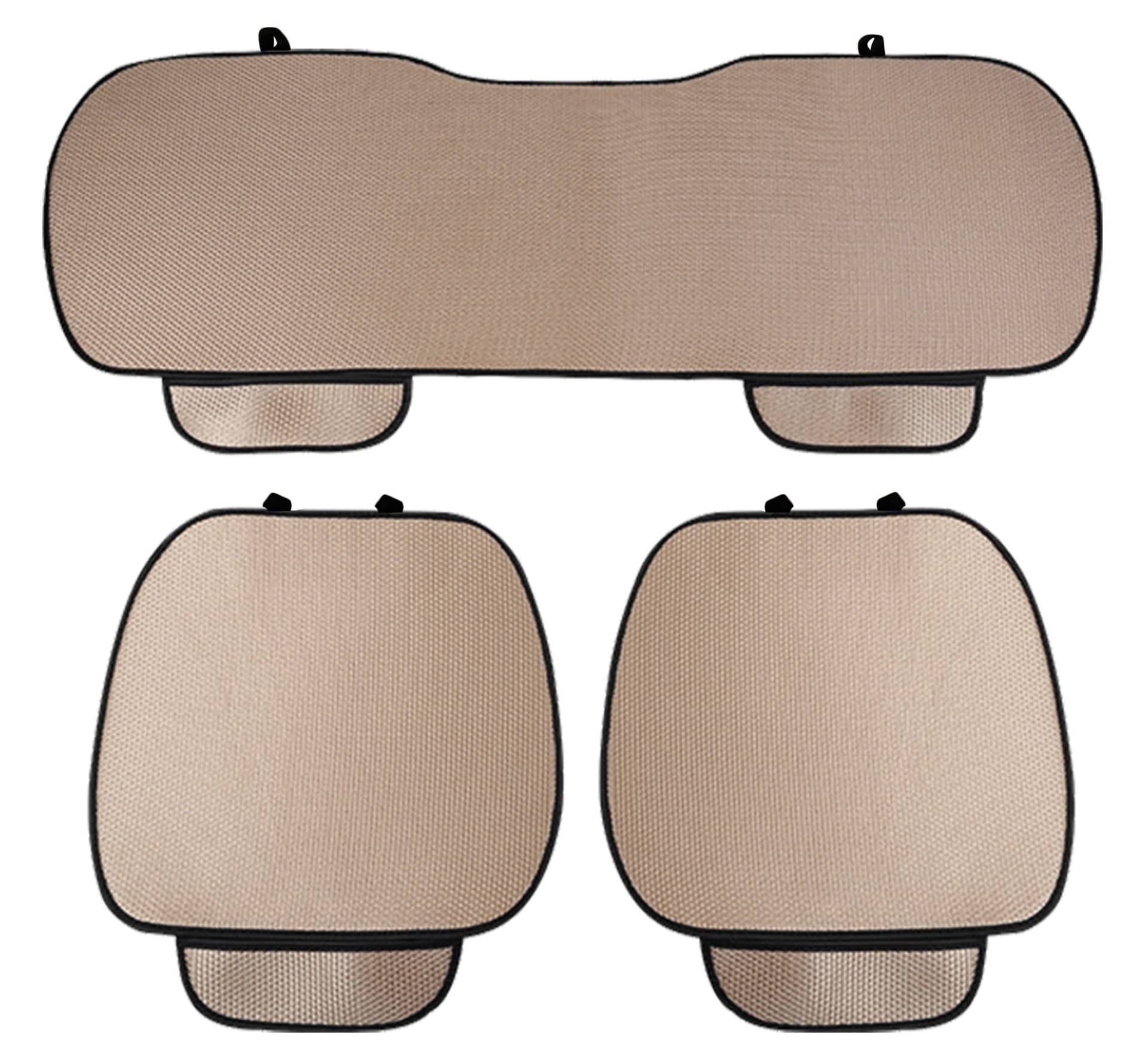 Auto Accessori Lupex Autositzbezug 3 Stück Universal Auto | Sitzschutz 2 vorne und 1 hinten | Protector Comfort Automotive Innenkissen (Silk Ice Beige) von Auto Accessori Lupex