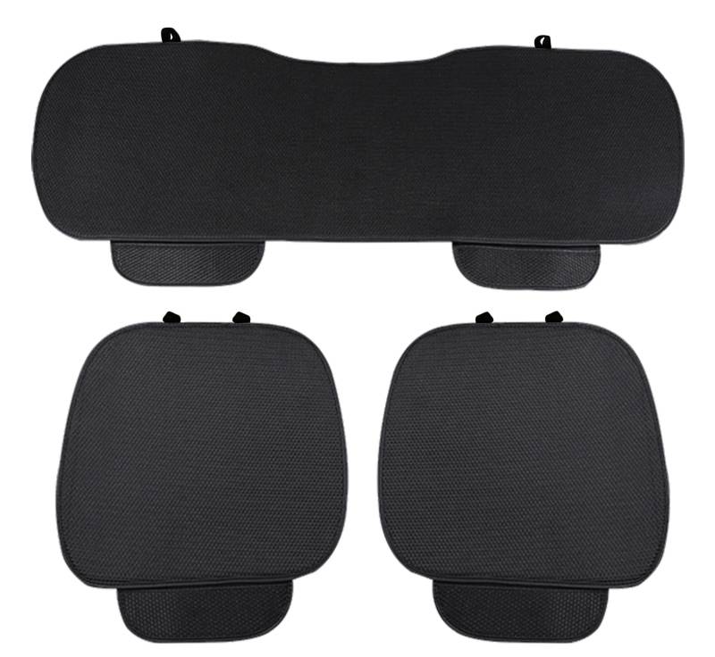 Auto Accessori Lupex Autositzbezug 3 Stück Universal Auto | Sitzschutz 2 vorne und 1 hinten | Protector Comfort Automotive Innenkissen (Silk Ice Schwarz) von Auto Accessori Lupex