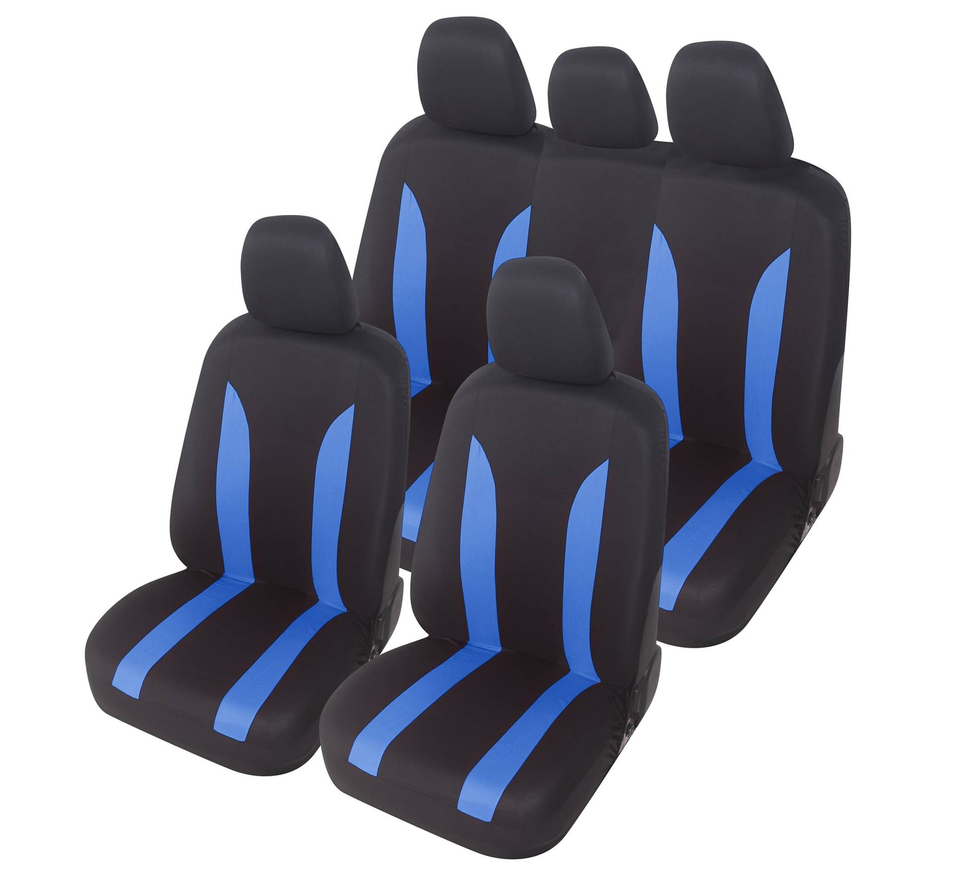 Auto Accessori Lupex - Universal Autositzbezüge LS09 | Farbe Blau | Set vorne und hinten | Polyester | No Suv von Auto Accessori Lupex