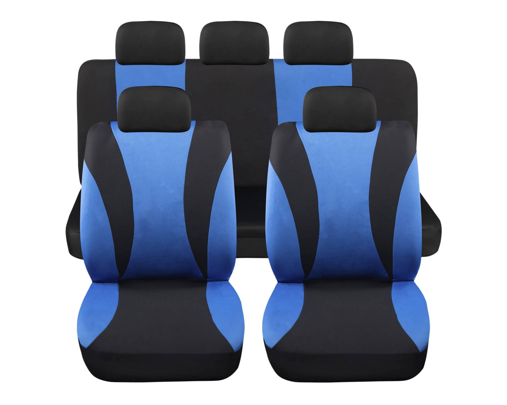 Auto Accessori Lupex Universal-Sitzbezüge-Set LS06, Farbe blau, vorne und hinten, aus Polyester, Nein SUV von Auto Accessori Lupex