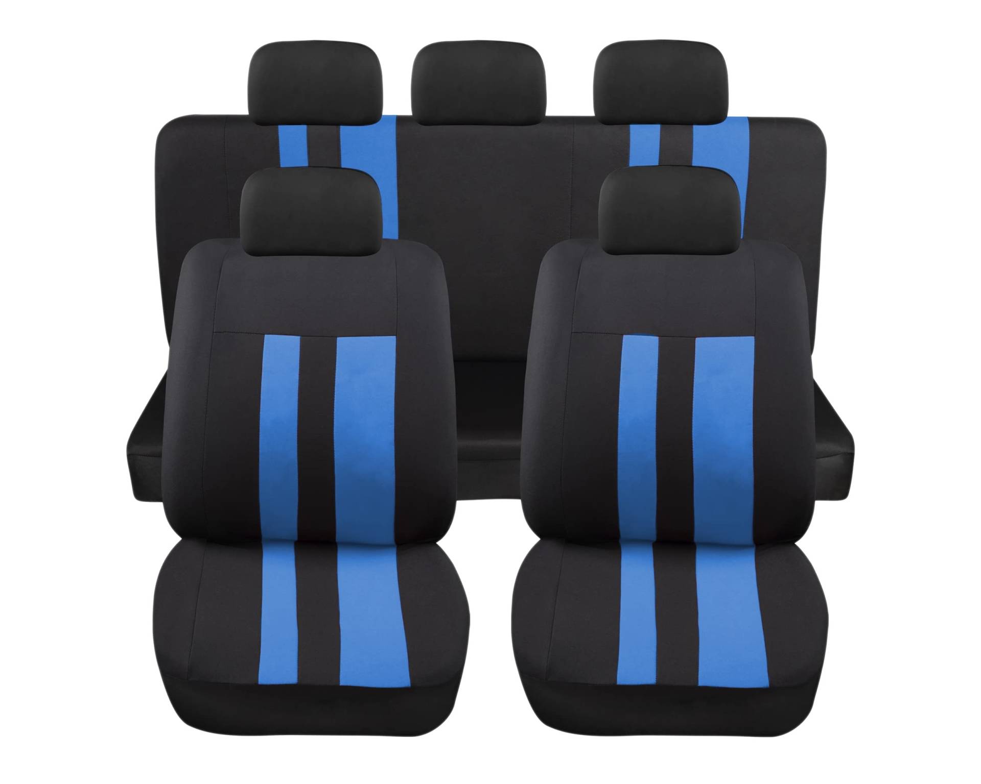 Auto Accessori Lupex Universal-Sitzbezüge-Set LS07 Farbe Blau vorne und hinten aus Polyester Utilitaria No Suv von Auto Accessori Lupex