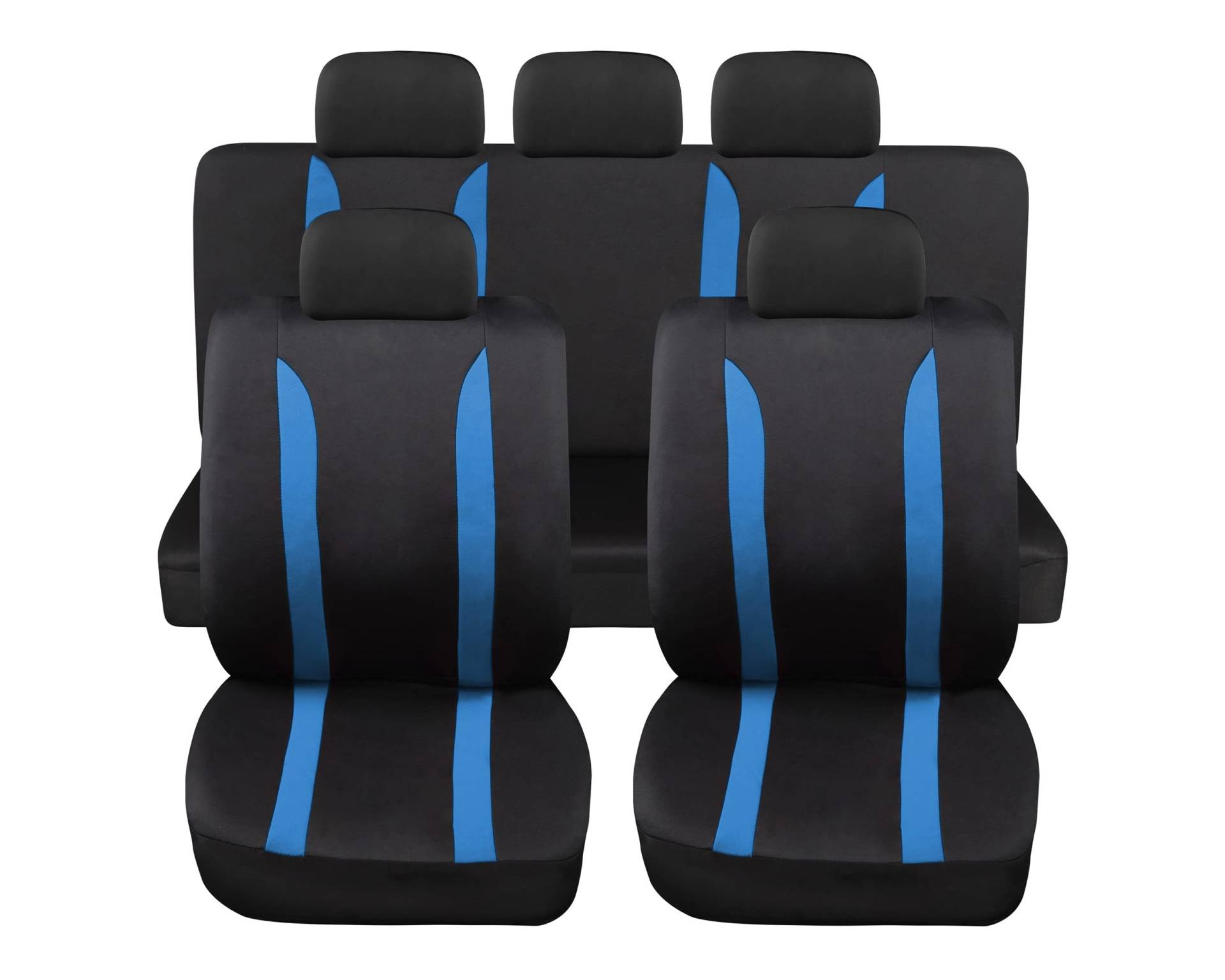 Auto Accessori Lupex Universal-Sitzbezüge-Set LS09, Farbe blau, vorne und hinten, aus Polyester, Nein SUV von Auto Accessori Lupex