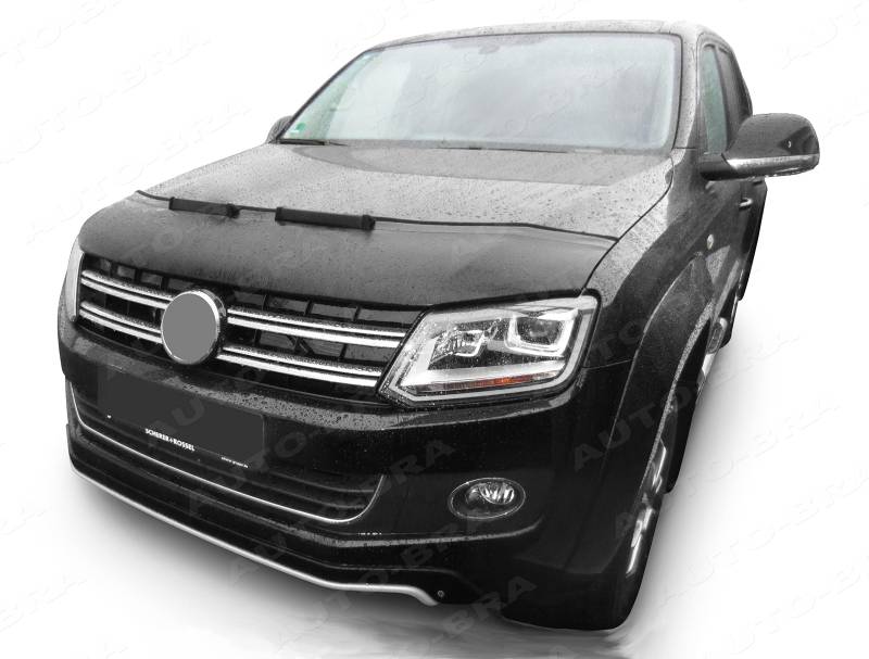 AUTO-BRA AB-00142 kompatibel mit VW Volkswagen Amarok Bj. seit 2010 Haubenbra Steinschlagschutz Tuning Bonnet Bra von AUTO-BRA