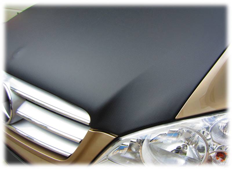 AB3-00371 CARBON OPTIK Vollbra Bonnet BRA für die ganze Motorhaube kompatibel mit Mercedes-Benz MB V-Klasse Vito Viano W447 ab 2014 Haubenbra Steinschlagschutz Tuning von AUTO-BRA