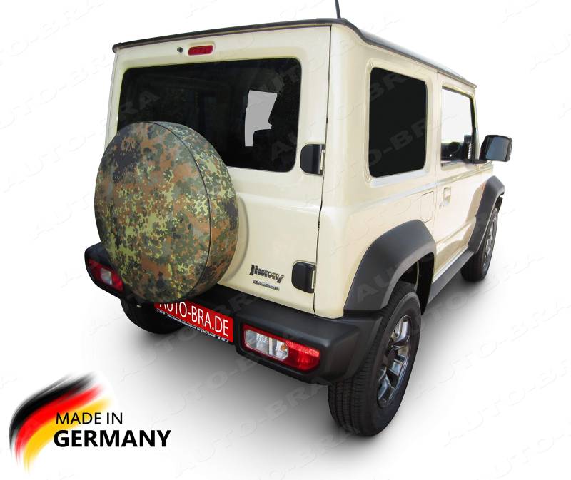 AB3-00552 Bundeswehr Camouflage Flecktarn 68x21 cm Reserveradabdeckung Reifencover Radhülle kompatibel mit Suzuki Jimny Vitara von Auto-Bra