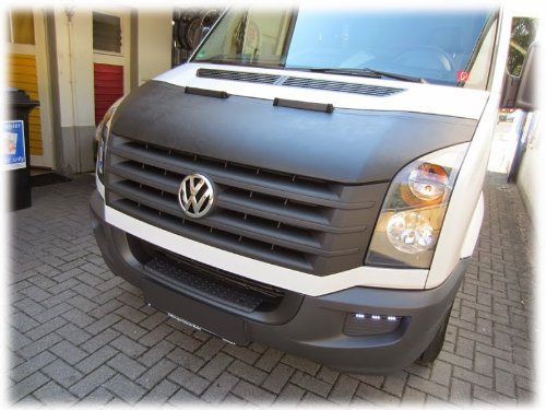 AUTO-BRA AB-00265 kompatibel mit VW Volkswagen Crafter Bj. 2006-2016 Haubenbra Steinschlagschutz Tuning Bonnet Bra von AUTO-BRA