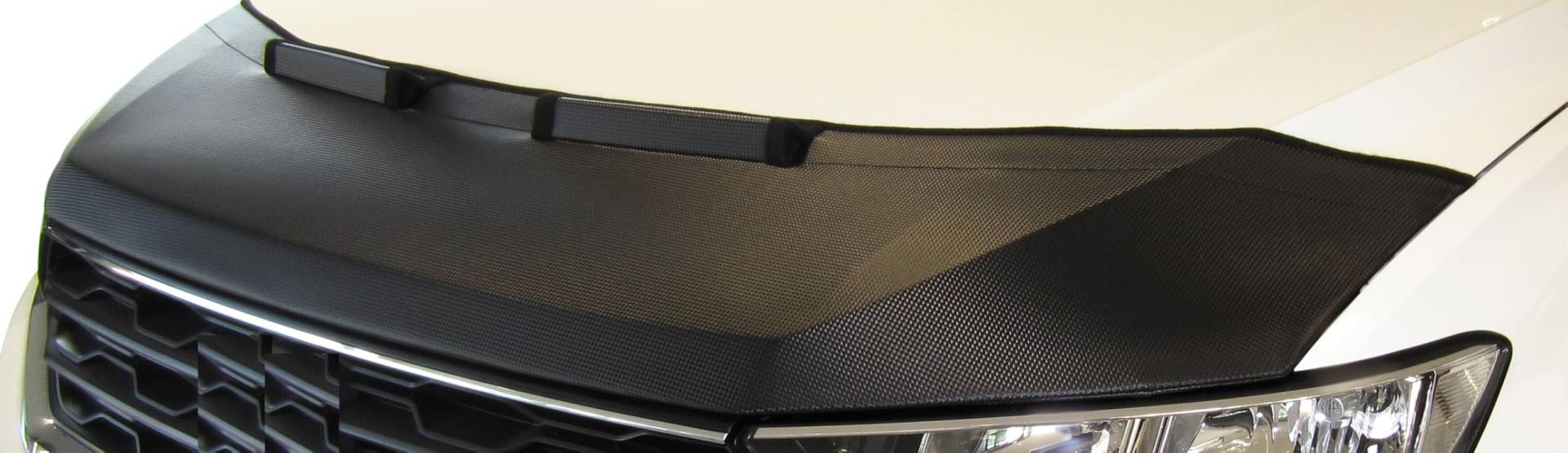 Auto-Bra kompatibel mit VW T6 Bj. ab 2015 Multivan Transporter Caravelle Haubenbra Steinschlagschutz Tuning Bonnet Bra (Bonnet Bra Carbon Optik) von AUTO-BRA