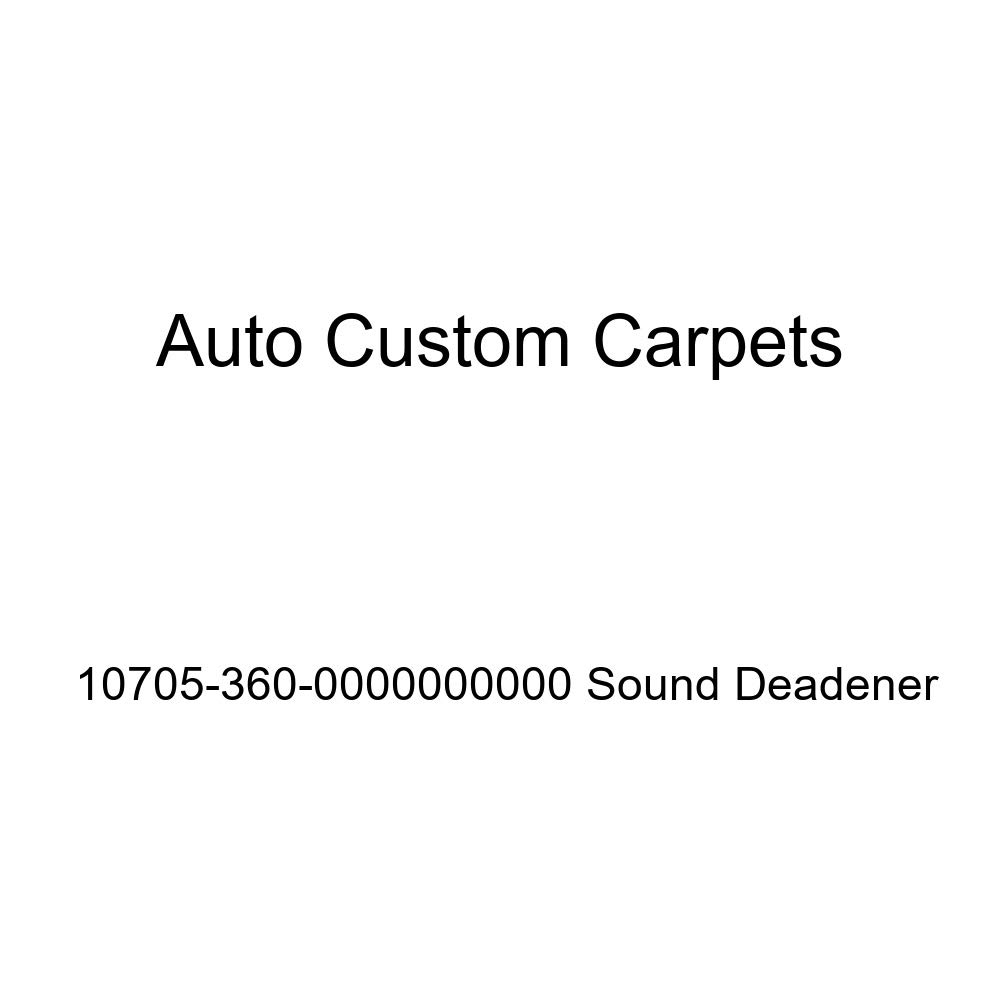 Auto Custom Carpets 10705-360-0000000000 Schalldämpfer von Auto Custom Carpets