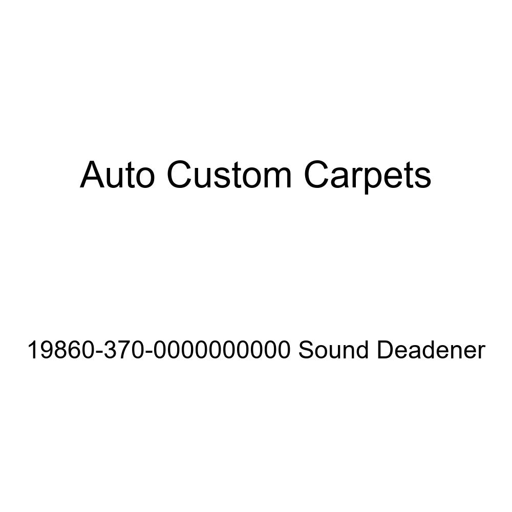 Auto Custom Carpets 19860-370-000000000 Schalldämpfer von Auto Custom Carpets