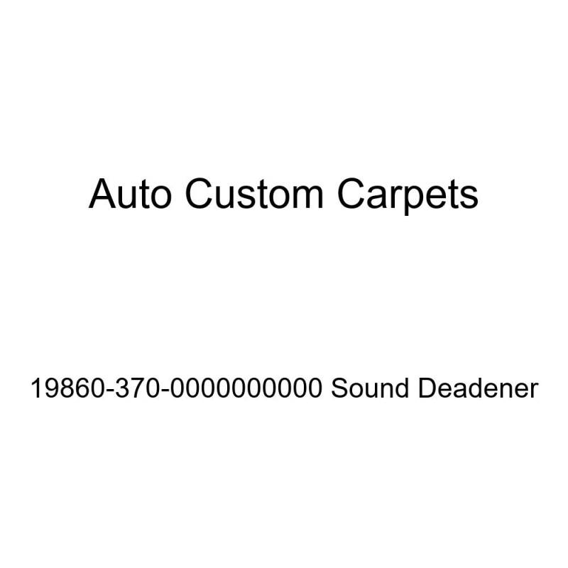 Auto Custom Carpets 19860-370-000000000 Schalldämpfer von Auto Custom Carpets