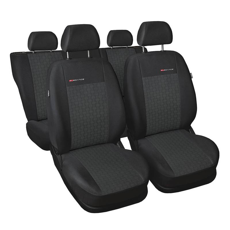 Auto-Dekor 329-p1 | Maß Grau | Set Komplettset 5-Sitze | Sitzbezüge Sitzbezug Schonbezug Schonbezüge Autoschonbezug Autositzbezug Sitzauflagen Sitzschutz Elegance von Auto-Dekor