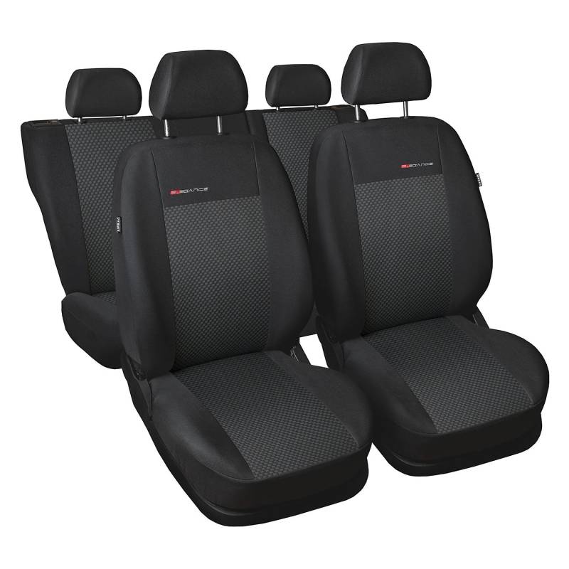 Auto-Dekor 658-p3 | Maß Grau | Set Komplettset 5-Sitze | Sitzbezüge Sitzbezug Schonbezug Schonbezüge Autoschonbezug Autositzbezug Sitzauflagen Sitzschutz Elegance von Auto-Dekor