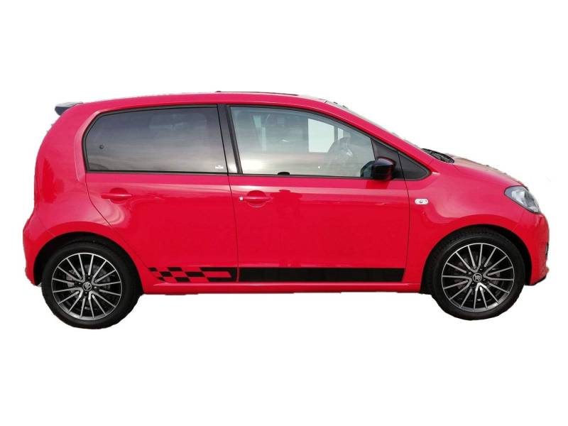 Auto-Dress Seitenstreifen Aufkleber Set/Dekor passend für Skoda Citigo Monte Carlo (290 Silver) von Auto-Dress