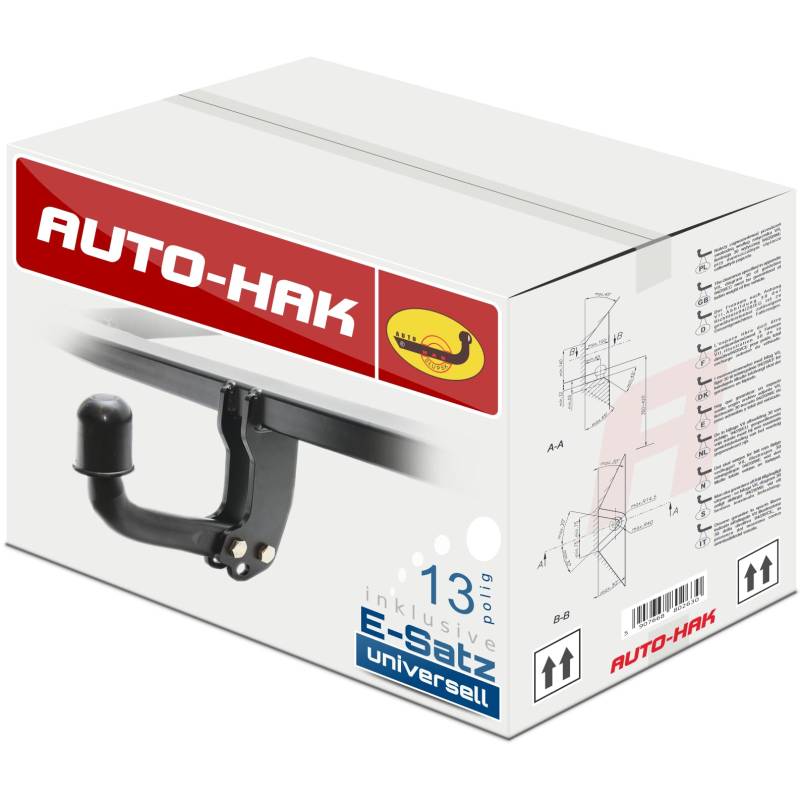 AUTO-HAK NEU Anhängerkupplung AHK starr kompatibel mit BMW X1 E84 10.2009-09.2015 mit 7-polig Universal-Elektrosatz/E-Satz von Auto-Hak