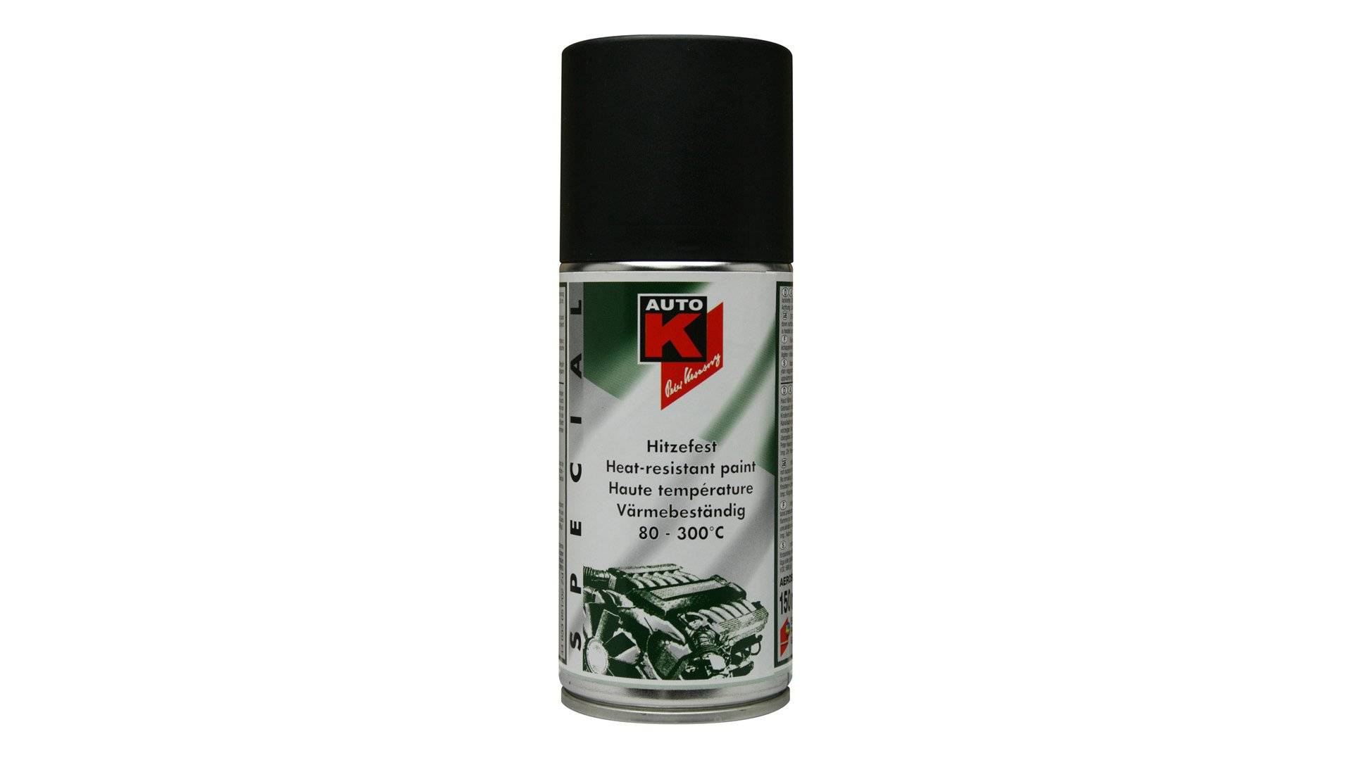 AUTO-K HITZEFEST 300°C SPRAY SCHWARZ 150 ml 33051 von AUTO-K