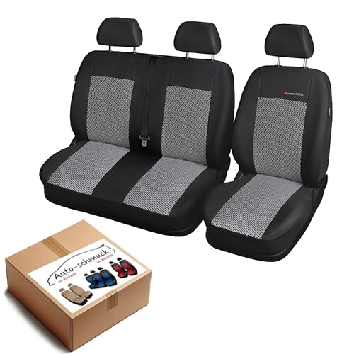 VIVARO Sitzbezüge nach Maß Autoplanen perfekte Passform Schonbezüge Sitzschoner Velour + Strickpolster ®Auto-schmuck (Vivaro B 3x1 p2) von Auto-schmuck so einfach so kreativ