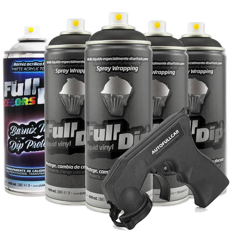 AutoFullCar 4 Pack Full DIP Black with Matte Protection von AutoFullCar