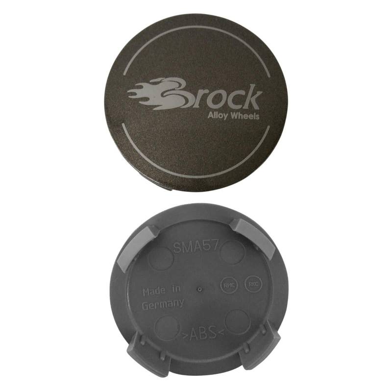 4 Stück Original Brock Nabendeckel 57mm Dark Sparkle EM165 4er-Set Nabenkappen Felgenkappen Nabenabdeckungen Radnabendeckel von AutoPremiumTeile