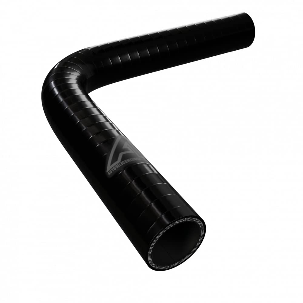 22 mm ID schwarz 90 Grad Silikon Ellenbogen Schlauch – autosiliconehoses von AutoSiliconeHoses.com