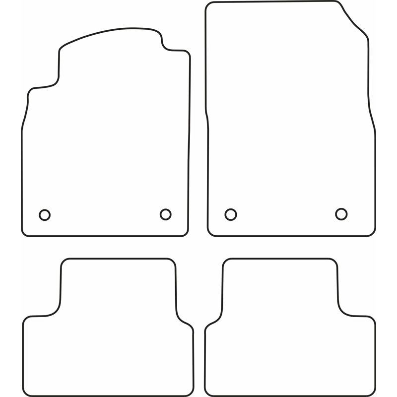 AutoStyle Fußmattensatz OPEL TM OP537V Autofußmatten von AutoStyle