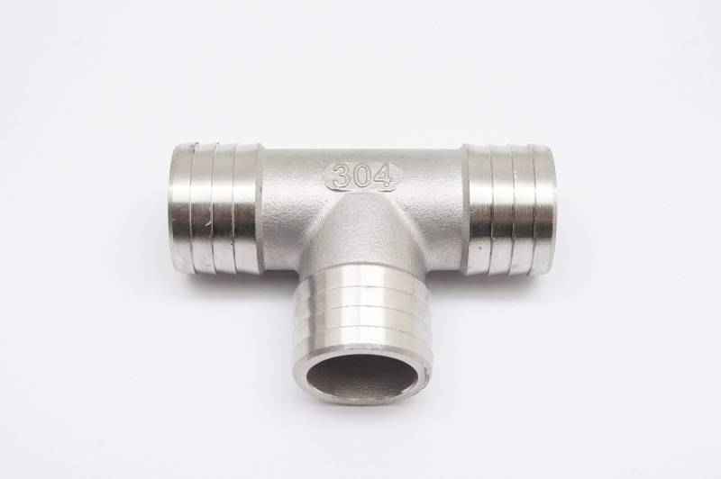 Autobahn88 3-Wege-T-Stück Edelstahl Schlauch Tischler Tee Connector, OD 25mm (1 Zoll) von Autobahn88