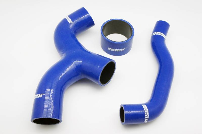 Autobahn88 Ladeluftkühler Silikonschlauch Kit, kompatibel mit 2000-2007 Subaru Impreza WRX (non-Sti) GDA GDB EJ20 EJ25 Ver 7 8 9 (Blau - mit Klemmensatz) von Autobahn88