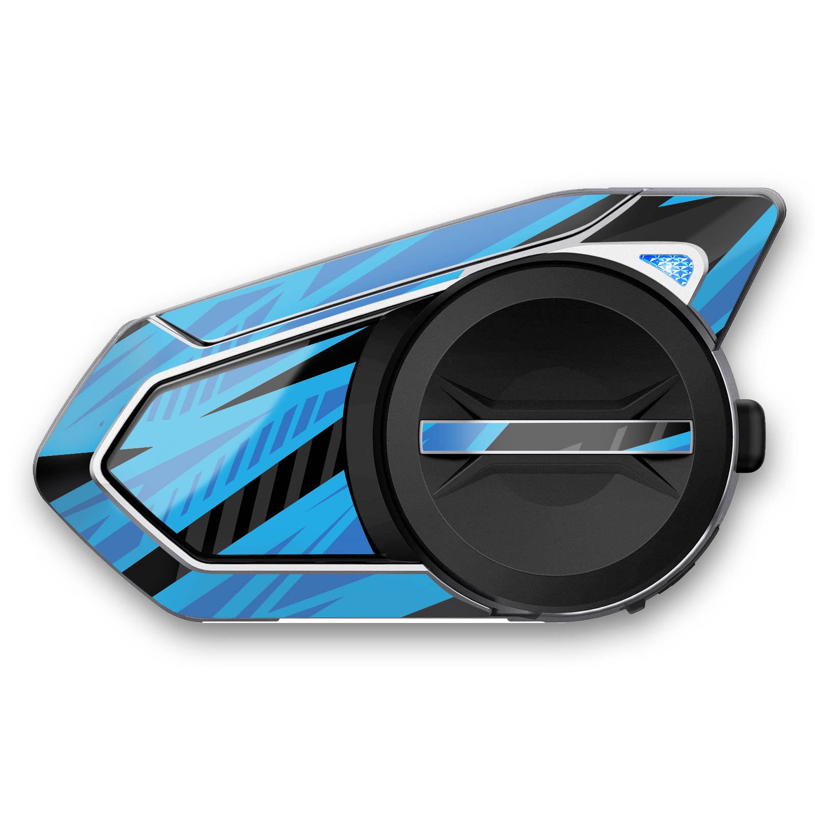 Autobahn88 Motorrad Bluetooth Headset Schutzhülle Skin Decal Kit Kompatibel mit Sena 30K (Stil: Blue Flash) von Autobahn88