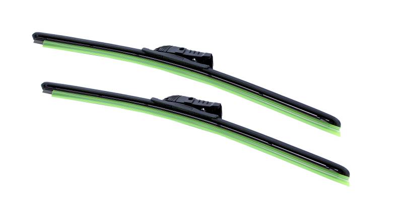 2x Aero Softflat 24/21 Zoll Multiclip Scheibenwischer Schwarz 600mm + 530mm Neu von Autobits