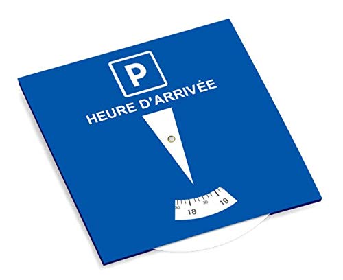 Parkscheibe, Blau, französisch von Autocollant-immatriculation