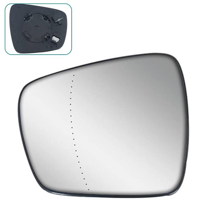 Außenspiegelglas Vorne Links (Enteiser) mit Halterung kompatibel für Renault Kadjar Grand Scénic IV Espace V Koleos 963665711R von Autocraft