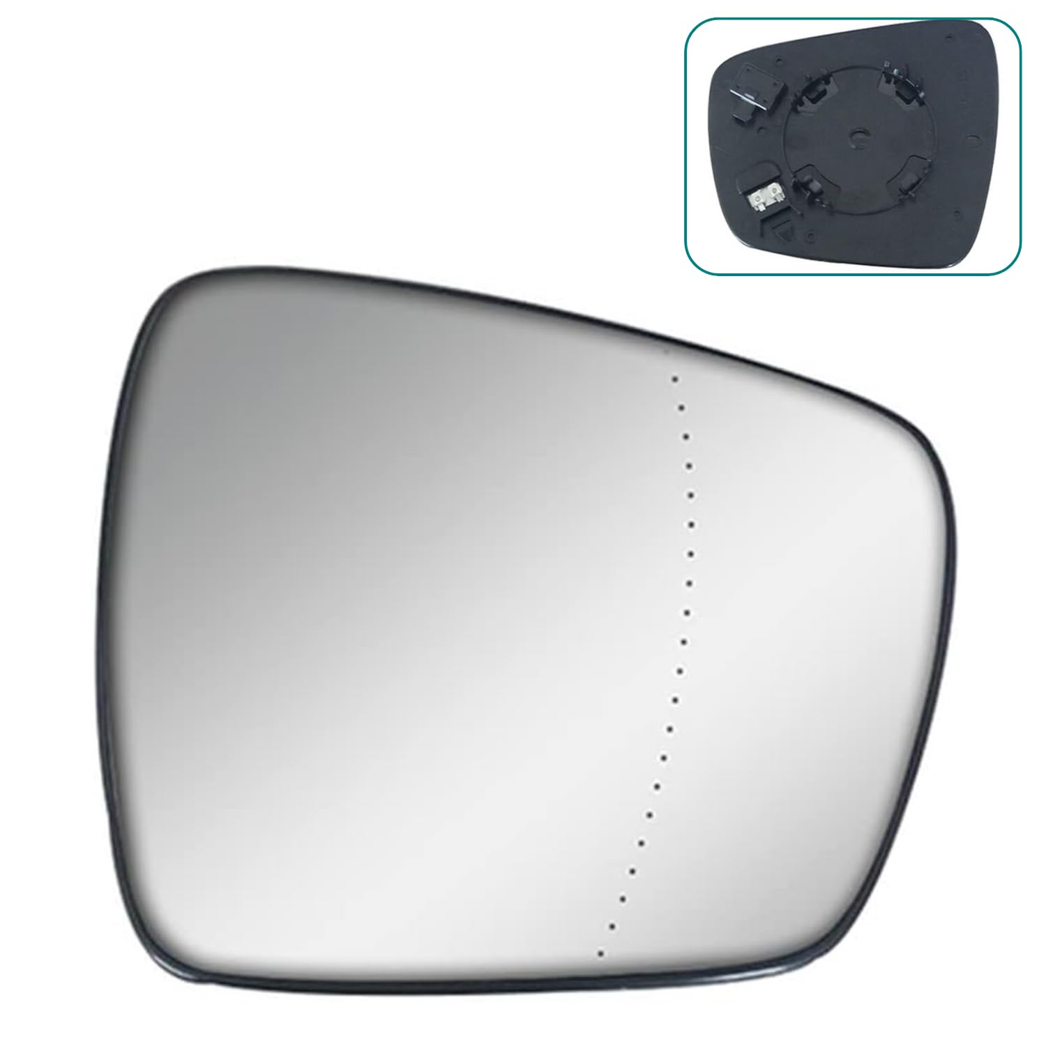 Außenspiegelglas Vorne Rechts (Enteiser) mit Halterung kompatibel für Renault Kadjar Grand Scénic IV Espace V Koleos 963656103R von Autocraft