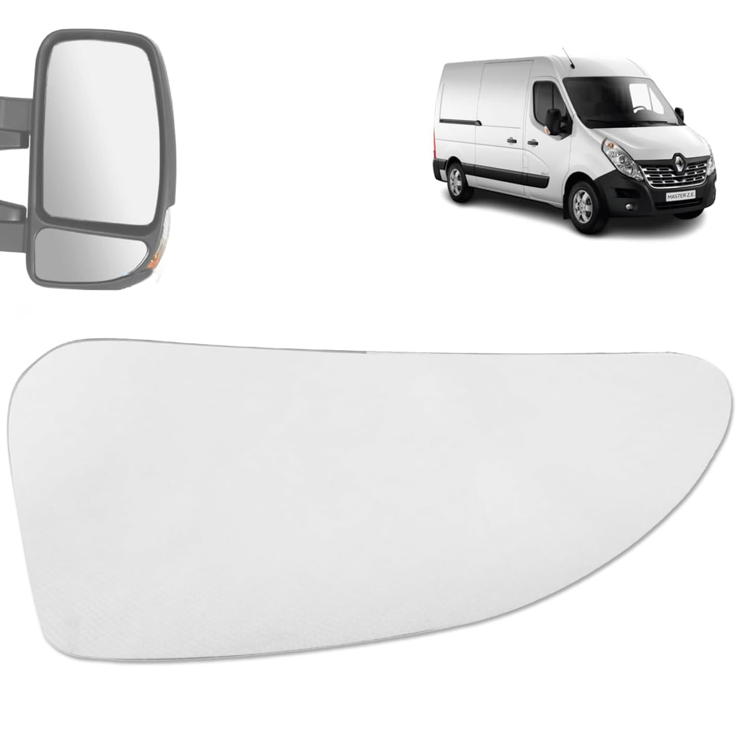 Autocraft Spiegelglas UNTEN VORNE RECHTS (Unterer Teil) passend für Master 3 (III) Movano B (II) NV400 (ab 2010-) 963655132R von Autocraft