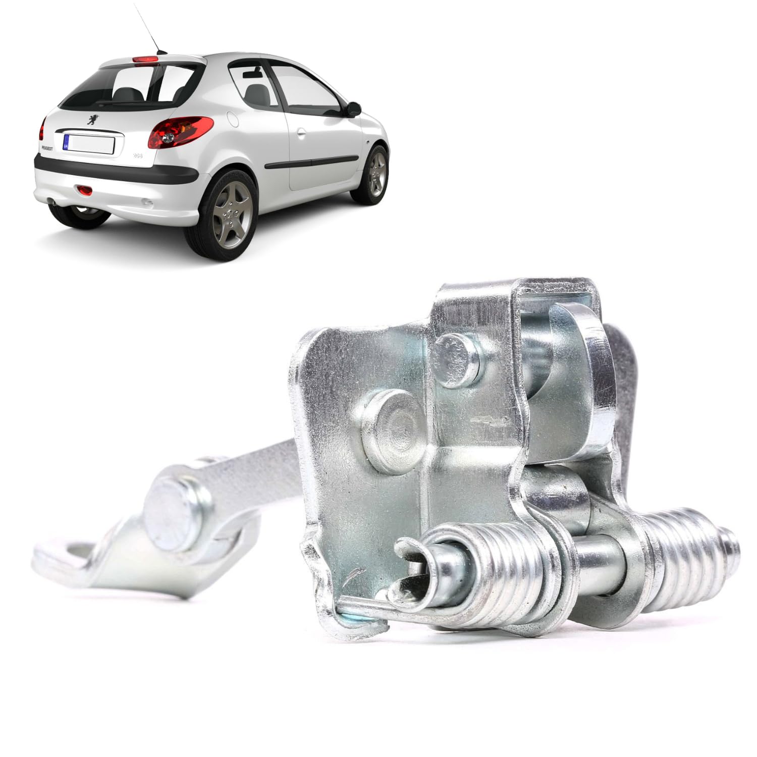 Türstopper, Türscharnier hinten, links oder rechts, kompatibel mit Peugeot 206 alle Modelle von 1998 bis 2013, OEM 9181.C8, 9181C8 von Autocraft