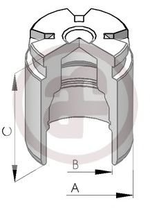 Autofren Seinsa D02578 Kolben, Bremssattel von Autofren Seinsa