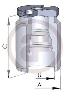 Autofren Seinsa D02594 Kolben, Bremssattel von Autofren Seinsa