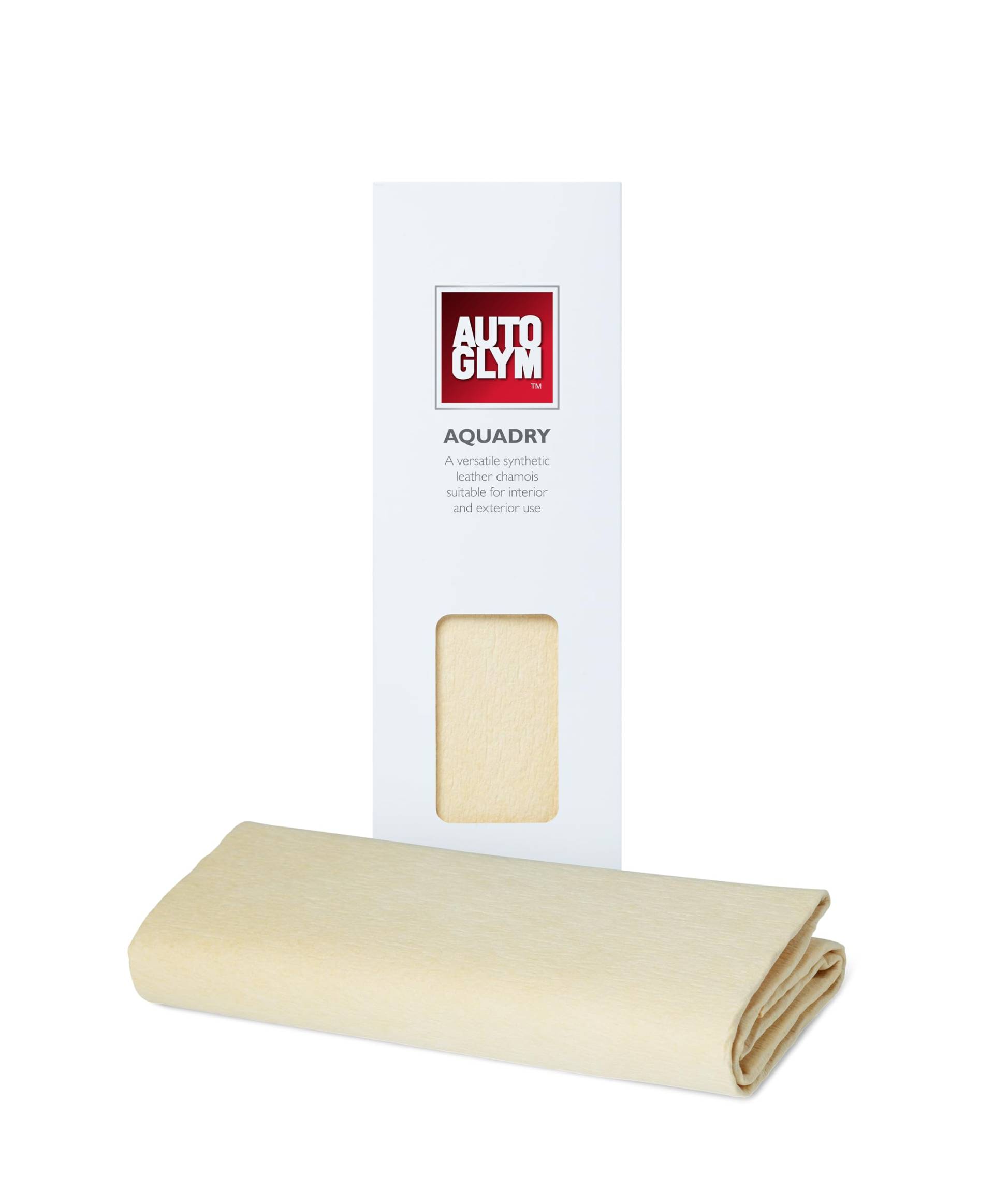 Autoglym Aqua Dry, Hi-Tech Kunstledertuch, besonders saugfähig, für die Autopolitur sowie für das Waschen und Wachsen von Fahrzeuginnen- und -außenräumen, 50 cm x 44 cm - Gold von Autoglym