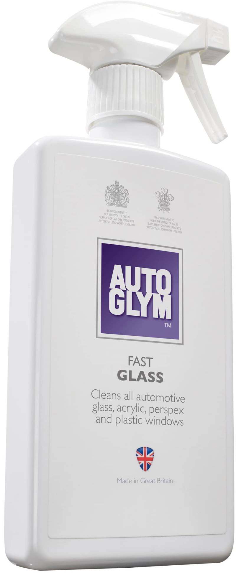 Autoglym Fast Glass - Reinigungsspray für Glas, Spiegel, Scheinwerfer und Kunststoffkomponenten, Innen und Außen Anwendung 500ml von Autoglym