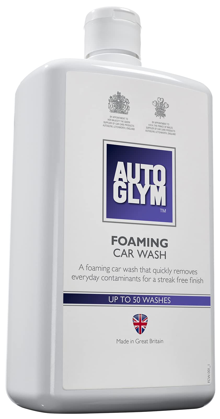 Autoglym Foaming Car Wash 1L - Hochkonzentriertes, Stark Schäumendes Autoshampoo zur Entfernung von Verschmutzungen, Mit Streifenfreiem Finish, für Matte & Glänzende Lacke und Verkleidungen von Autoglym