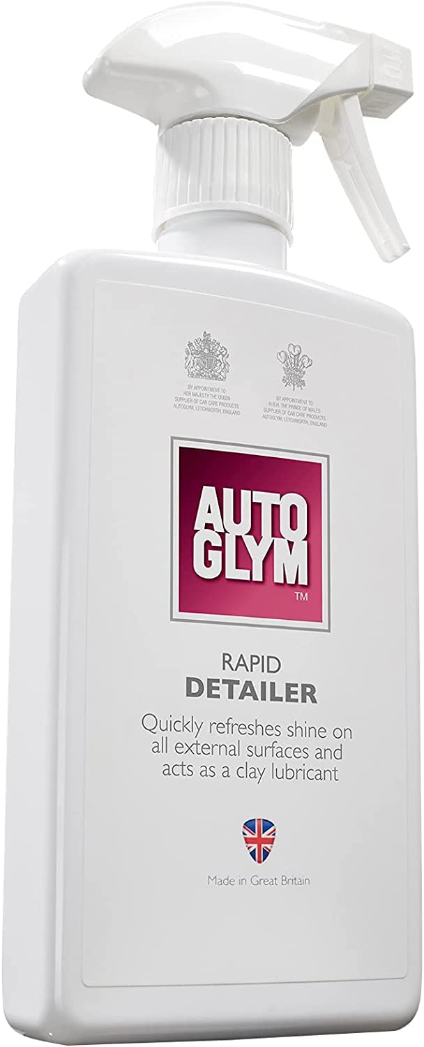 Autoglym Rapid Detailer, Auffrischung und Glanz für alle Außenflächen, Autopflege für EIN Poliertes Finish, Entfernt Leichten Schmutz, Kombiniert Reinigungsspray und Politur - 500ml Sprühflasche von Autoglym