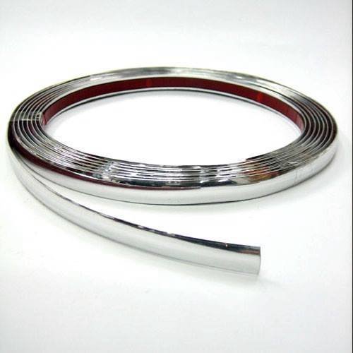 Zierleiste Chromleiste Auto Styling Strip 3m x 15mm Universal AutoHobby Chrom Selbstklebend Chromstreifen Flexibel Klebeband Leisten Aufkleber Silber von Autohobby