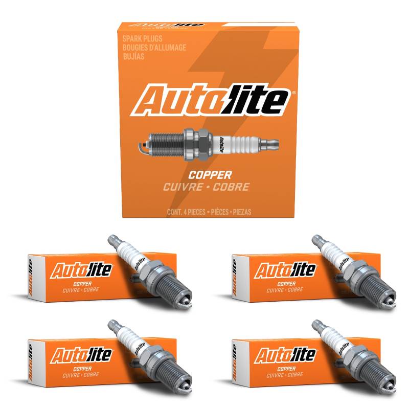 Autolite 46–4 Stück 46 Kupferwiderstand-Zündkerze, 4 Stück von Autolite