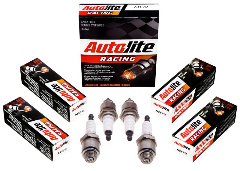 Autolite AR72-4PK Hochleistungs-Zündkerze, widerstandslos, 4 Stück von Autolite