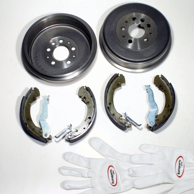 Autoparts-Online Set 60001431 Bremstrommel/Bremsen Set hinten von Autoparts-Online