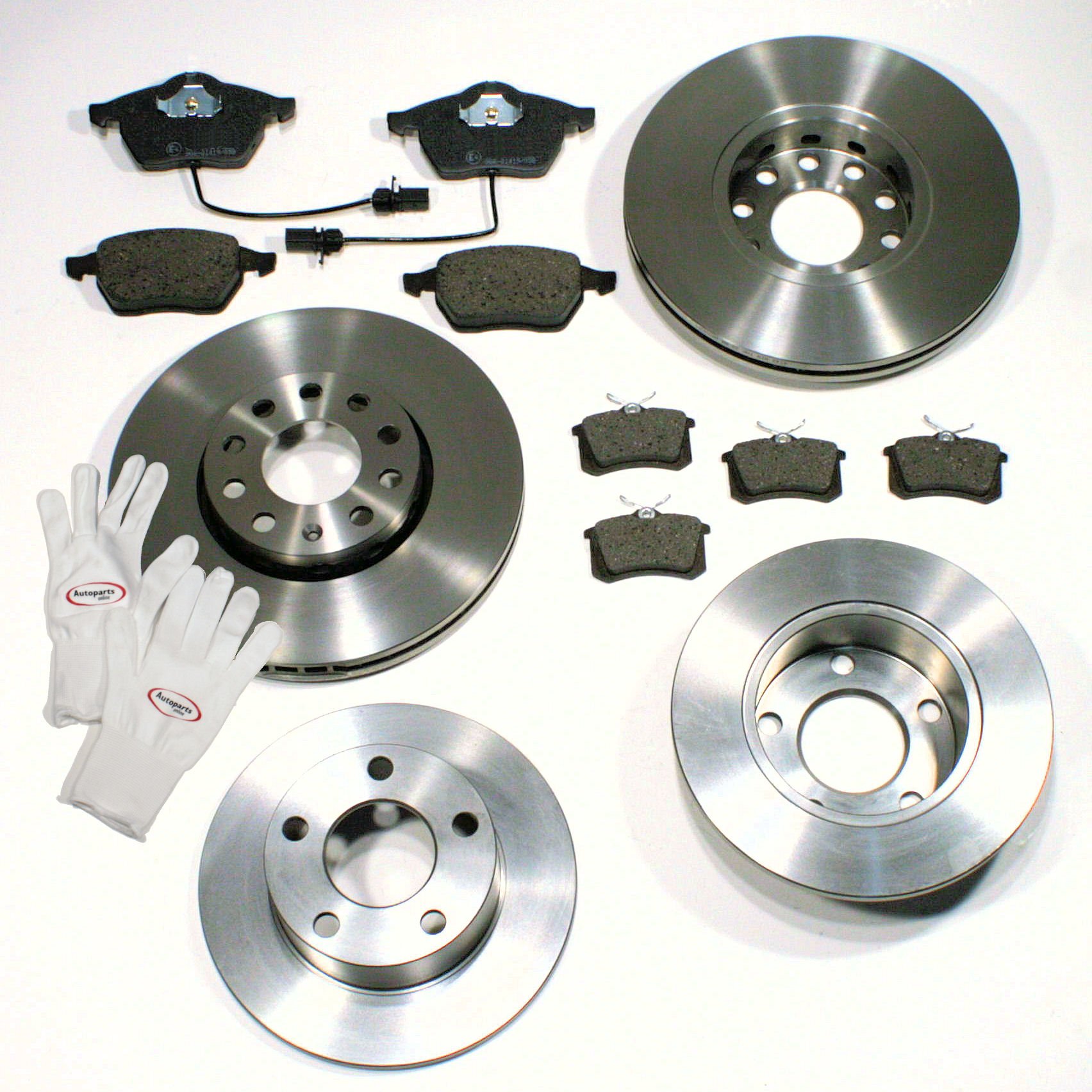 Autoparts-Online Set 60002225 Bremsscheiben 1LB 1ZC / Bremsen + Bremsbeläge für vorne + hinten von Autoparts-Online