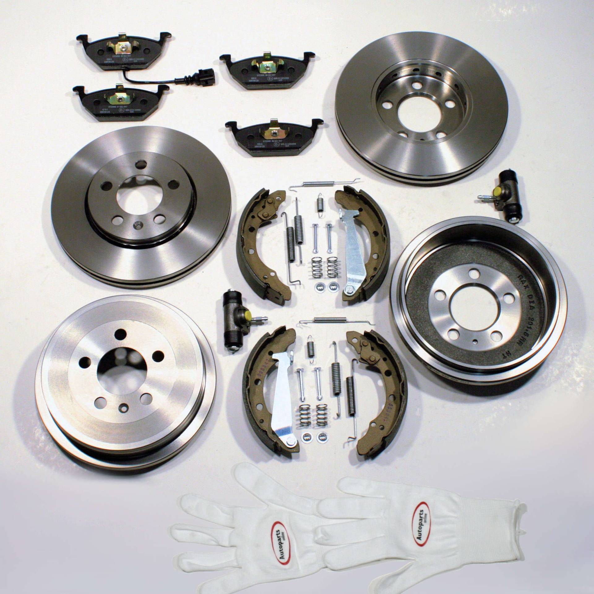 Autoparts-Online Set 60002430 Bremsen Set vorne + hinten von Autoparts-Online